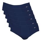 Kit 6 Cuecas Zorba Slip Light com Abertura Algodão 172 Marinho - XGG