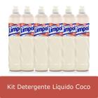 Kit 6 Detergente Líquido Limpol Coco 500ml