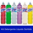 Kit 6 Detergente Liquido Sortido Limpol Atacado