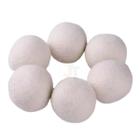 Kit 6 Dryer Ball 6Cm Bolas Lã Lava Seca Roupa Remove Pelinho