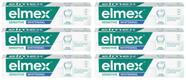 Kit 6 Elmex Sensitive Whitening Creme Dental 110g - Elmex