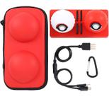 Kit 6 em 1 Pokebola Nintendo Switch Estojo Case Almofada Cabo Poke Ball