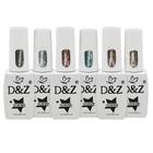 Kit 6 Esmaltes Em Gel D&Z Shine Glitter Secar Cabine