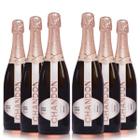 KIT 6 Espumantes Chandon Brut Rosé, 6x750ml