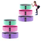 kit 6 faixas elastica de resistencia mini band para treino em casa yoga pilates multifuncional