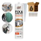 Kit 6 Fixa Espelho Cola Adesiva Hibrida Para Todos Tipos De Vidro Orbi