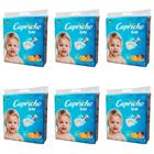 KIT 6 FRALDAS CAPRICHO BABY SUPER JUMBO G - 80 unidades