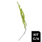 Kit /6 Galhos Natal Pick Verde Tok da Casa 90cm