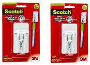 Kit 6 Gancho Adesivo Scotch 3m Para Utensílios Suporta Ate 3,5kg