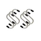 Kit 6 Ganchos S Em Aço Inox Utensílios Barra Suporte Cozinha