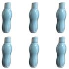 Kit 6 Garrafa Squeeze Garrafinha de Água 1100ml Plástica Academia Livre de BPA Estilo Tupperware ECO
