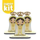 Kit 6 Imagem Nossa Senhora Mdf Lembrancinha 13cm Atacado