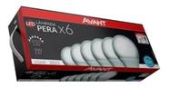 KIT 6 Lâmpada Led 9w Bivolt E27 Branco Frio Avant Casa Comer