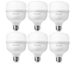 Kit 6 Lampada Led Super Bulbo 30W 6500K - Elgin