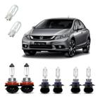 Kit 6 Lampadas Amarela New Civic 2006 A 2010 8500