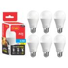 Kit 6 Lâmpadas Led 6,5w E27 Autovolt 6500k Branco Frio Cor Da Luz Branca Ultra Economica P/ Sala Quarto Cozinha Banheiro - G-Light