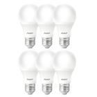 Kit 6 Lâmpadas Led Bulbo 9W Branco Frio 6500K Econômica Bivolt