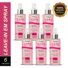 Kit 6 leavein ilumini hair spray vitaminico 150ml anjore
