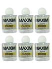 Kit 6 Limpa Jóias Verdadeiras Ouro Puro 18k Maxim 40ml Branco Original Liquido Objetos Ouro