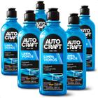 Kit 6 Limpa Vidros Automotivo Autocraft Proauto 500ml