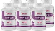 Kit 6 Magnésio Malato Premium 60 Cápsulas de 500mg Nataly - Nataly