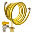 Kit 6 Metros Tubo Gas Cozinha Pex Registro Cotovelo 16mm - Emmeti