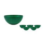 Kit 6 Mini Bowl Fibra Madeira Green Colors Verde 240Ml - Bb Store