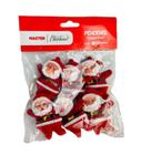 Kit 6 Mini Papai Noel Pendente Enfeite Natalino Decoração