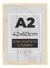 Kit 6 Molduras Quadro A2 42x60 Com Acetato Poster Premium