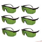 Kit 6 Óculos de Proteção Lazer Luz Pulsada EPI Verde Jaguar