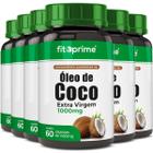 Kit 6 Óleo De Coco Extra Virgem 1000Mg 60 Cápsulas Fitoprime