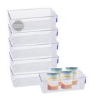 Kit 6 Organizador Geladeira/cozinha Acrílico 11,5x34,8 - Plastutti