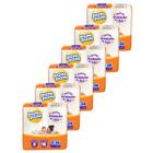 Kit 6 Pacotes de Fraldas Descartável Infantil Pom Pom Protek