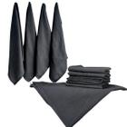 Kit 6 Panos De Prato Preto Artesanato Pano Gourmet 68X50Cm - Amabile