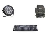 Kit 6 Par Led Slim 18X12W 2 Moving Led 4X25 1 Dmx 512