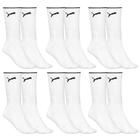 Kit 6 Pares de Meia Puma Esportiva Cano Longo Masculina - Branco