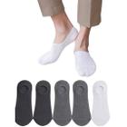 Kit 6 pares meia sapatilha esportiva invisível básica prático