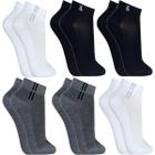 Kit 6 Pares Meias Lupo Original Algodão Masculina Feminina Cano Curto Baixo