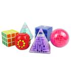 Kit 6 Peças Cubo Mágico Variado Brinquedo Infantil