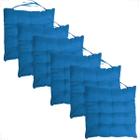 Kit 6 Peças Futton 40x40cm Macio Diversas Cores Futon Para Cadeira Banquetas Pallets Almofadas Sofas Decoração