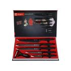 Kit 6 Peças Jogo De Facas Inox AntiAderente Cozinha/Churrasco Faqueiro