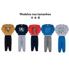 Kit 6 Peças Moletom Masculino Infantil Menino Inverno Roupa Quentinho Flanelado