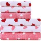 Kit 6 peças Toalha Banho + Rosto Infantil Estampada100% Algodão Felpuda Prisma - Dohler - Emcompre