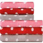 Kit 6 peças Toalha Banho + Rosto Infantil Estampada100% Algodão Felpuda Prisma - Dohler - Emcompre