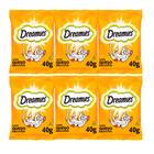 Kit 6 Petisco Dreamies para Gatos Adultos Queijo 40g