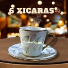 Kit 6 Pires e 6 Xicaras Para Café - Anxin