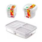 Kit 6 pote mantimentos alimentos fitness comida frutas marmita vasilha geladeira porta frios tapauer