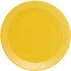 Kit 6 Pratos De Sobremesa Unni Yellow Oxford Cerâmica 19cm