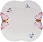 Kit 6 Pratos De Sobremesa Wolff Porcelana Borboletas 19Cm