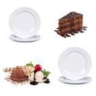 Kit 6 Pratos Melamina Branco 20cm Restaurante Buffet Hotel - Chinatown